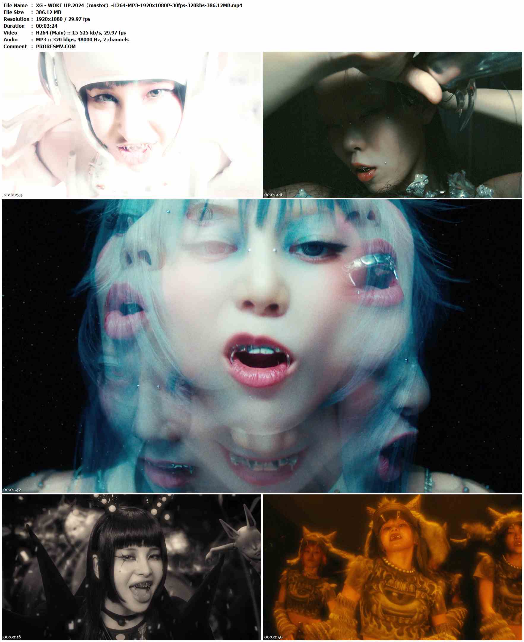 XG - WOKE UP.2024（master）-H264-MP3-1920x1080P-30fps-320kbs-386.12MB官方MV_高清MV